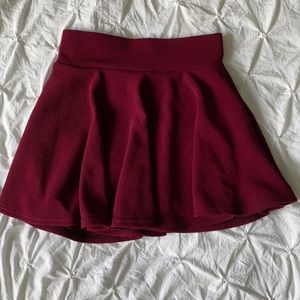 XS Maroon Mini Skirt